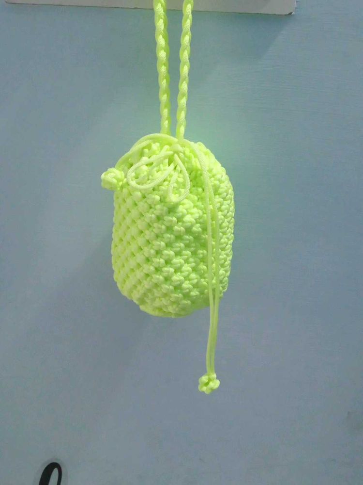 Knitted Drawstring Potli