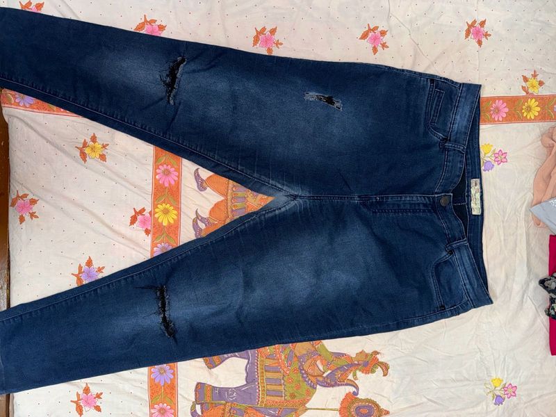 Ripped Dark Wash Jeans