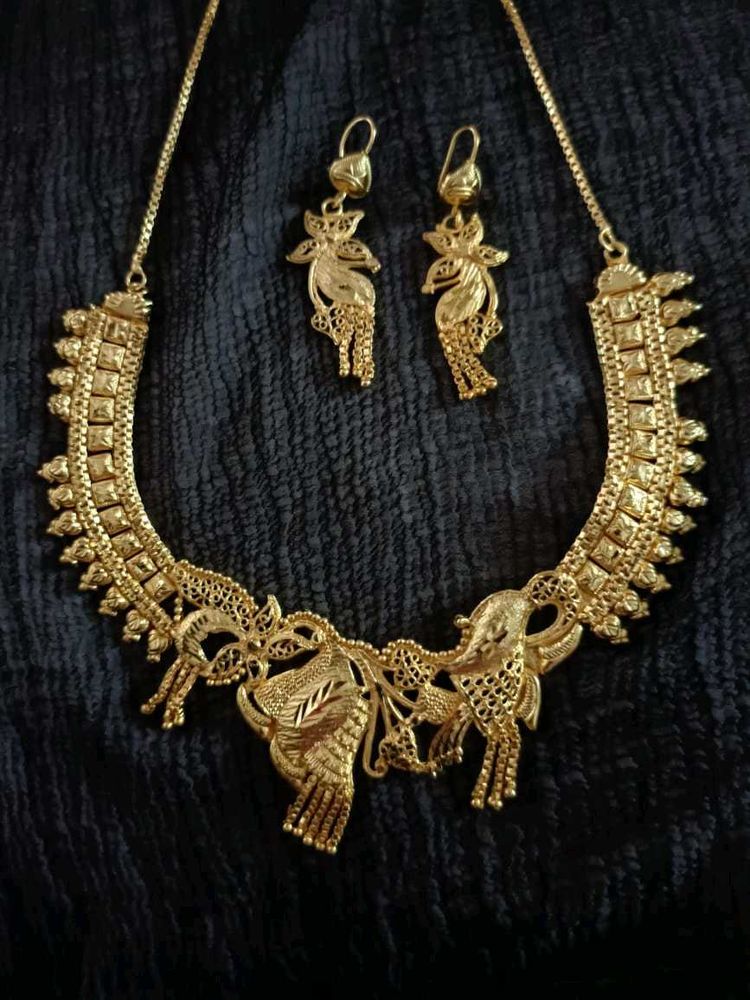 Gold Plated Necklace Set