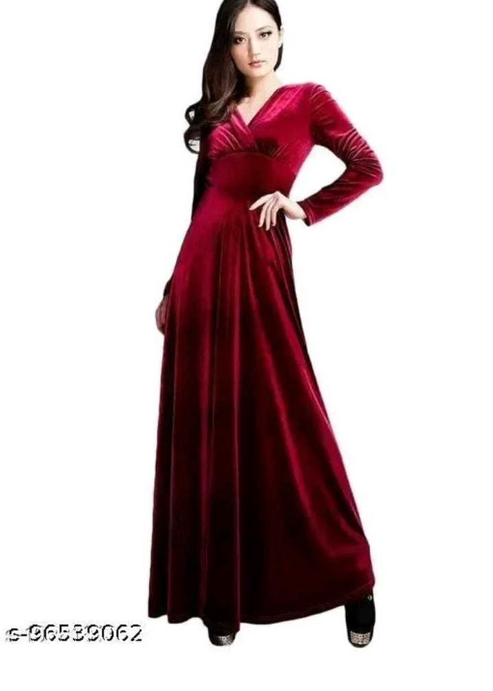 Elegant Velvet Maxi Dress