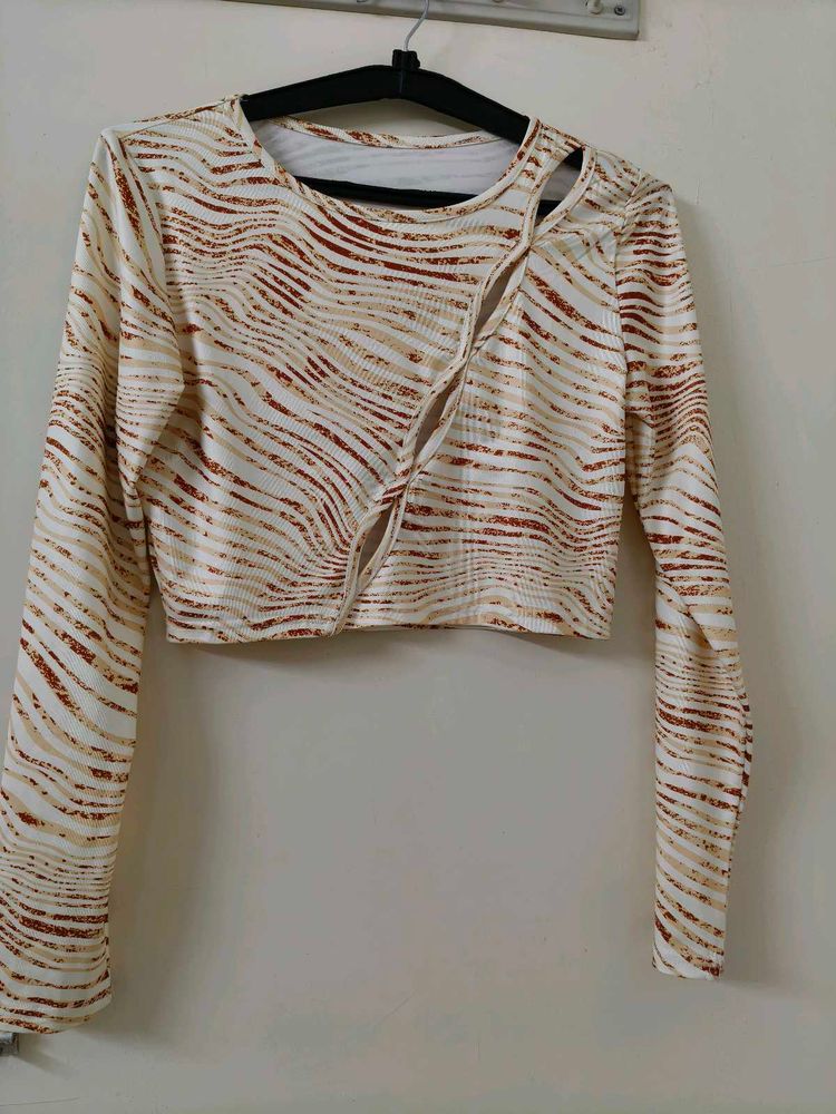 Stylish Animal Print Crop Top