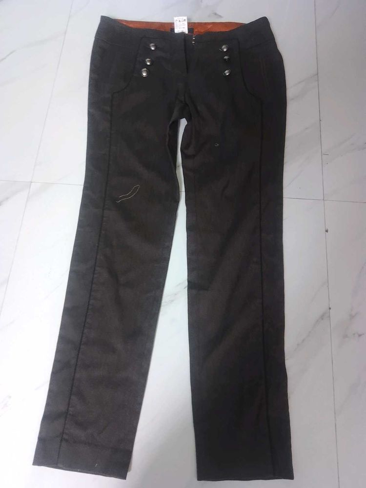 Brown Straight Leg Pants
