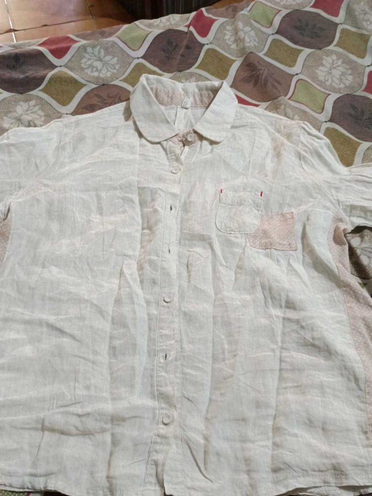 Korean Shirt Cute Pocket Detailing