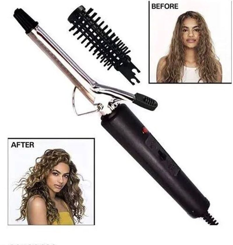 Hair Curling Iron with Brush