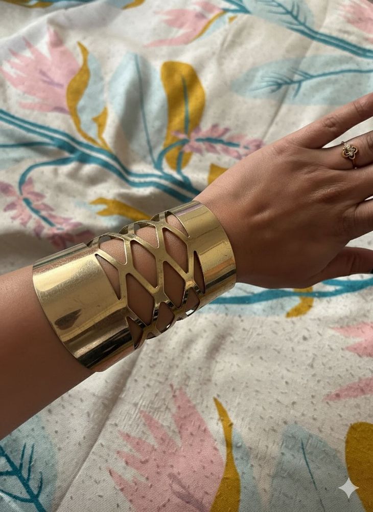 Gold Statement Cuff Bracelet