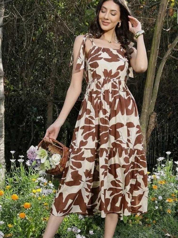 Floral Print Tie Strap Sundress