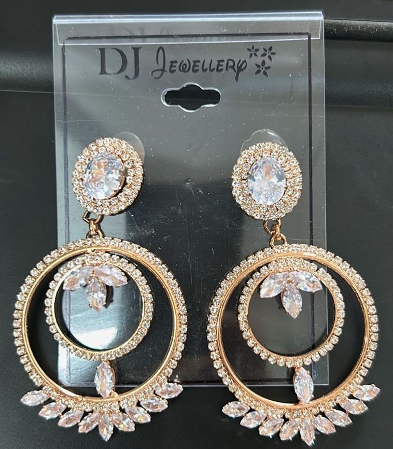 DJ Jewellery Round Drop Earrings