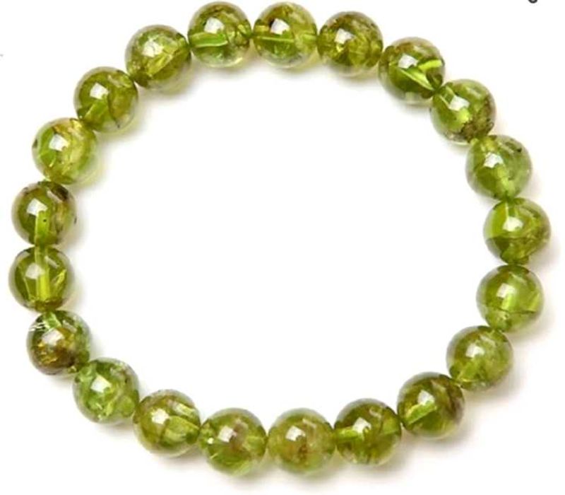 Peridot crystal bracelet