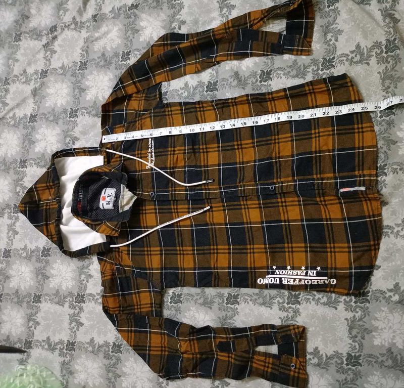 Brown Checked Shirt For Boys