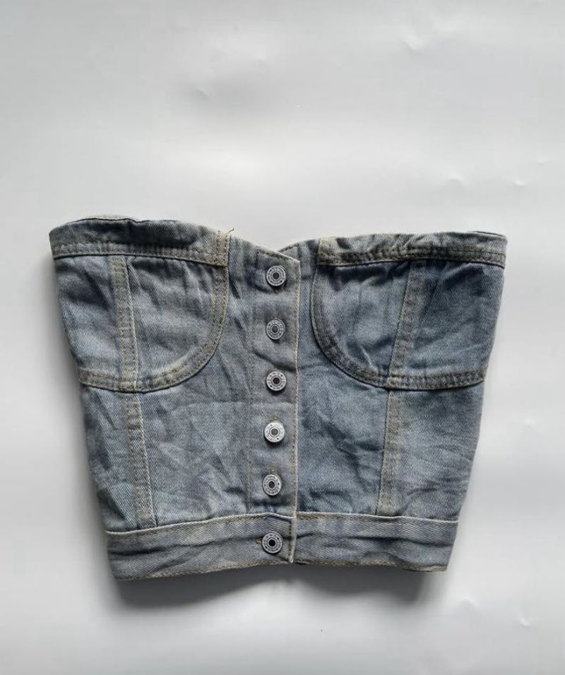 ‼️Y2k Denim Tube Top‼️