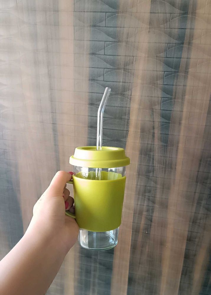 Stylish Reusable Glass Tumbler
