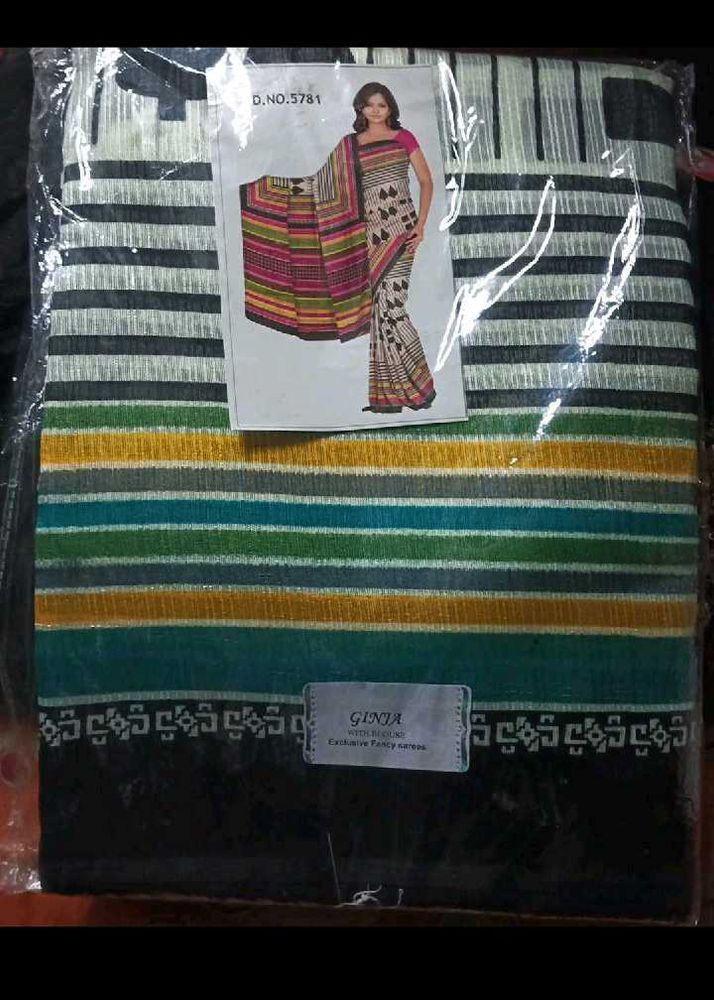 Elegant Striped Saree