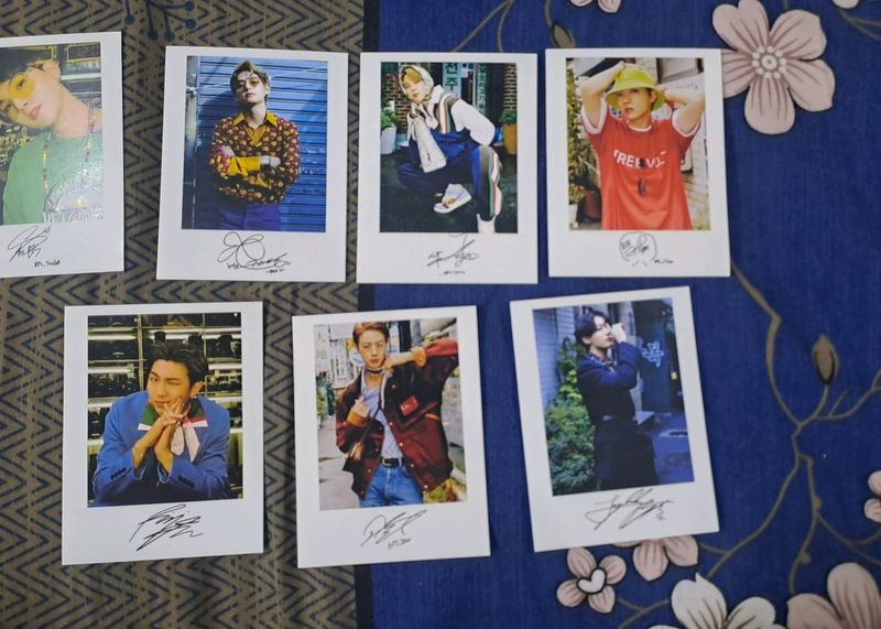 BTS POLOROID WITH SIGNATURE