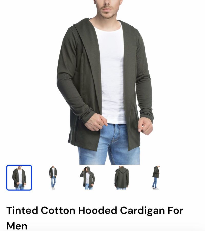 BRAND NEW with Tag FINISED Grey Hooded Cardigan