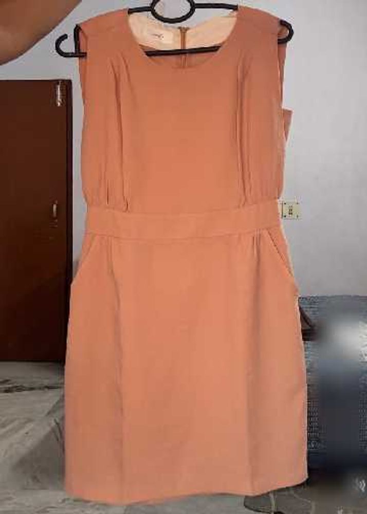 Peach Sleeveless Dress