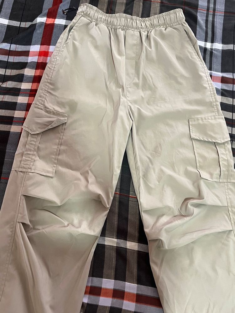 Beige Cargo Pants