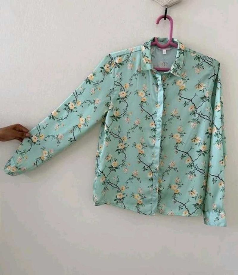 Floral Print Long Sleeve Shirt