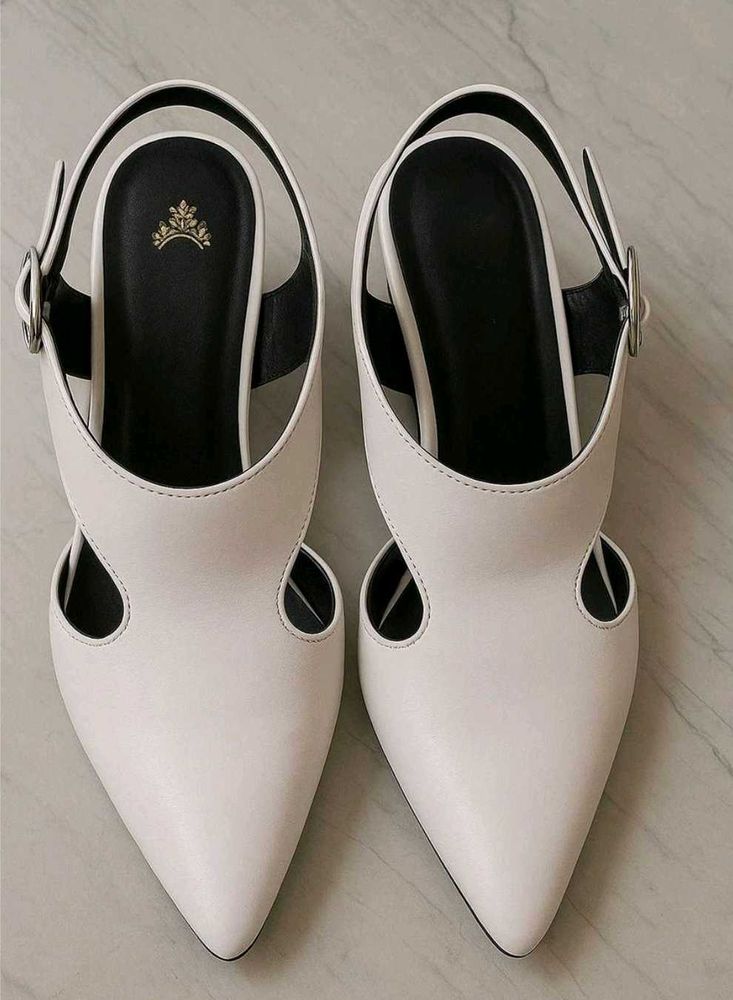 Elegant White Heels