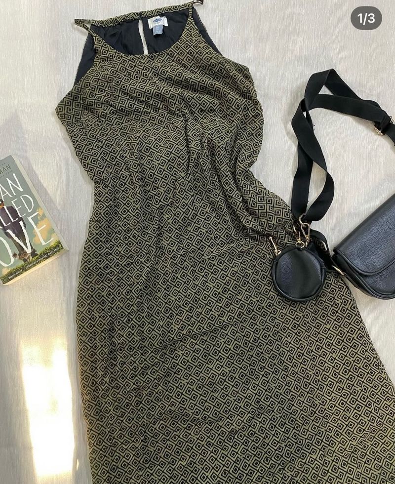 Old Navy Long Olive Dress