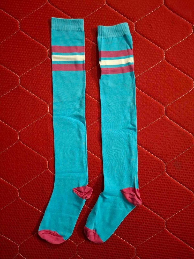Striped Knee High Socks