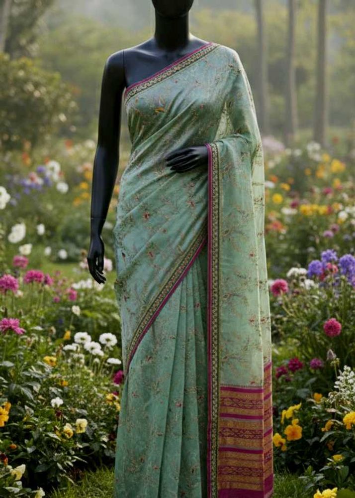 Organza Saree Without Blouse
