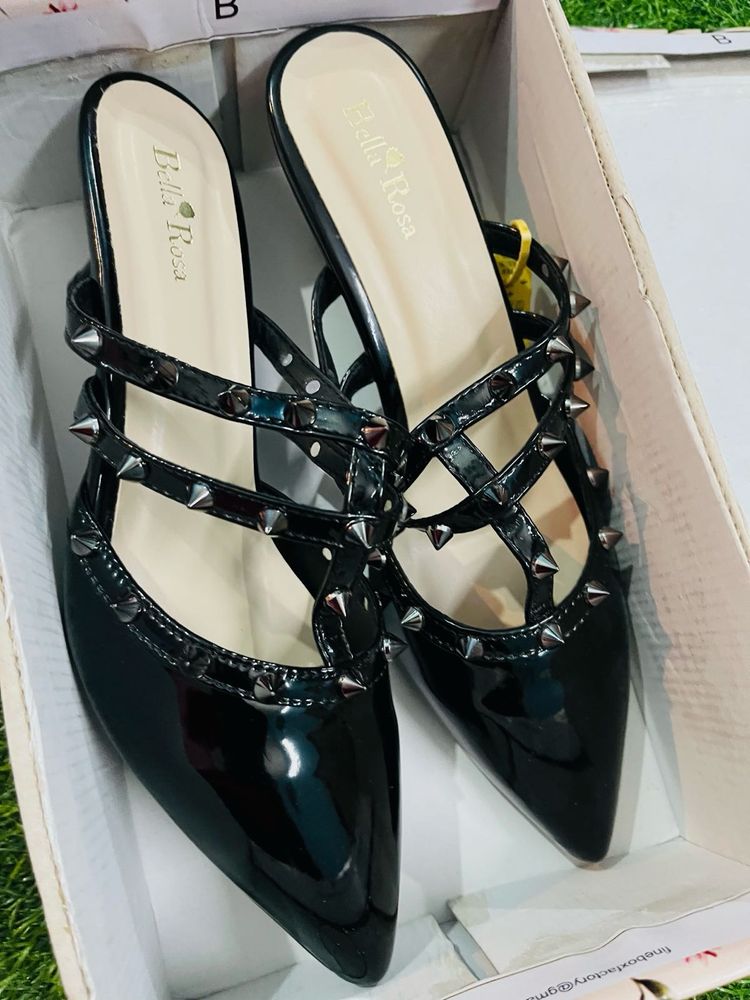 Bella Rosa Studded Mules