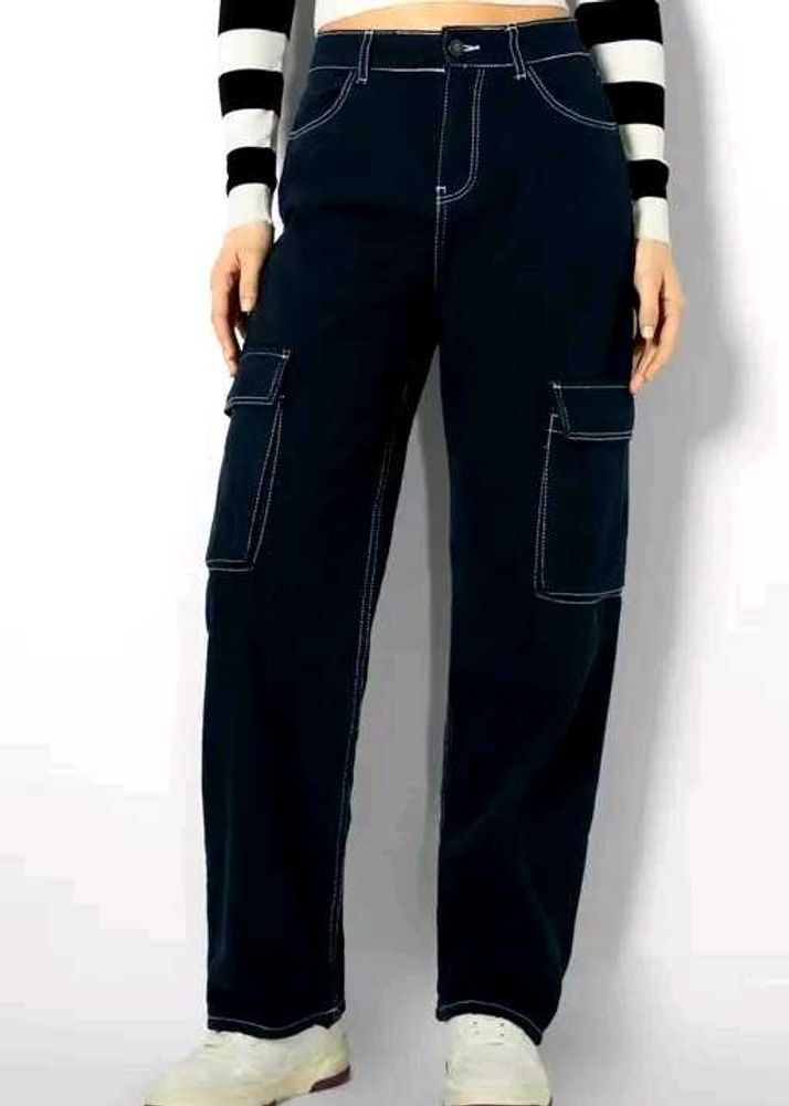 Black Denim Cargo