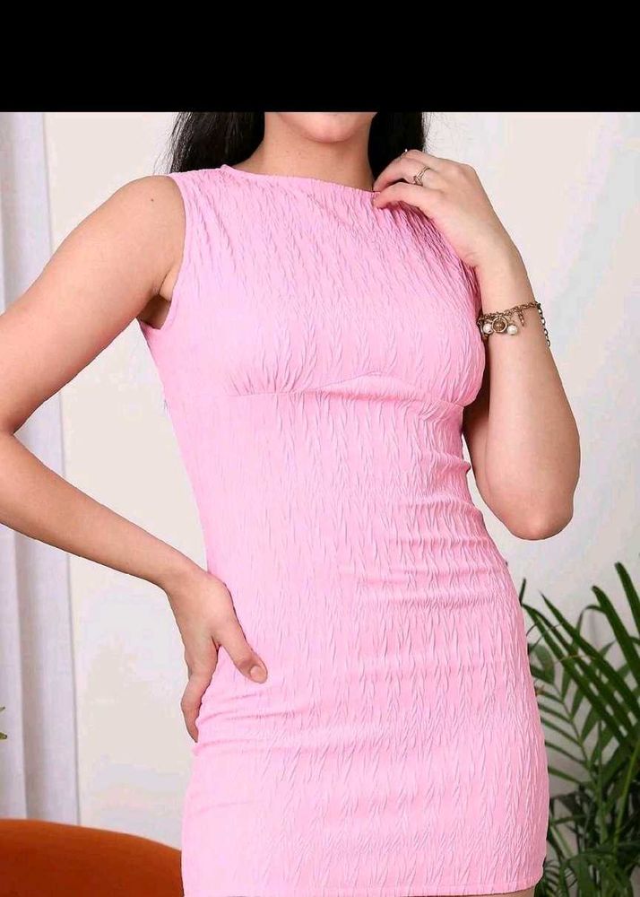 Set of 2 Dresses- Pink Mini &amp; Elegant 1 Shoulder