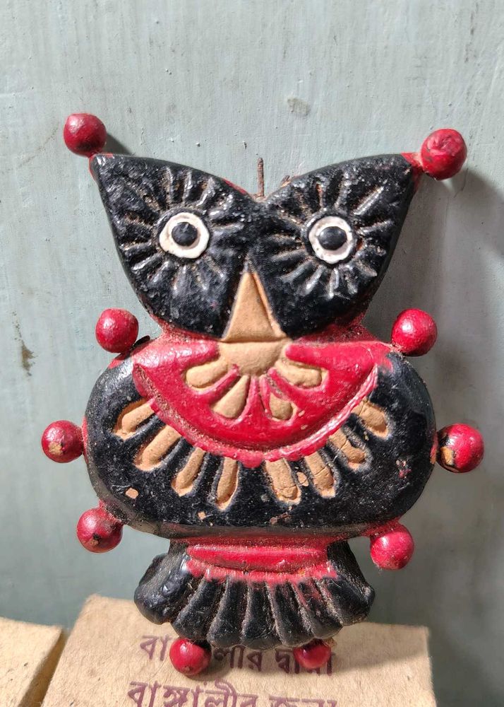 Handmade Clay Owl Showpiece