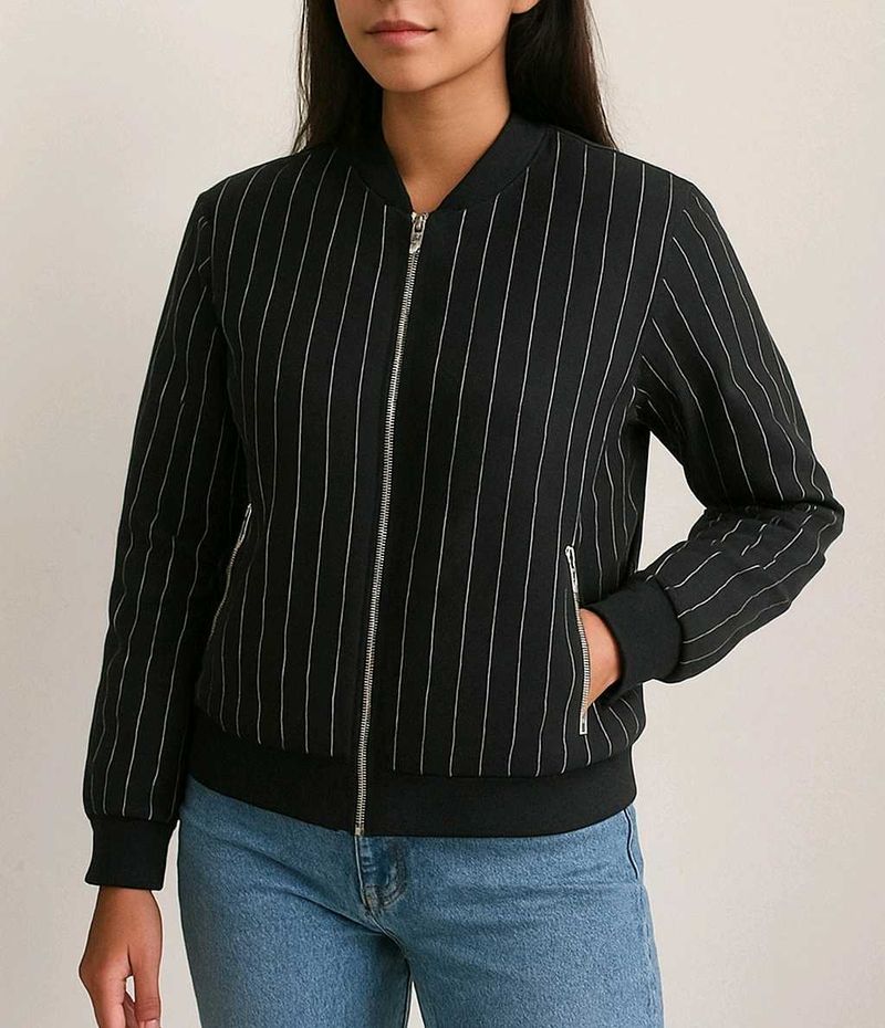 Bossini Striped Black Jacket