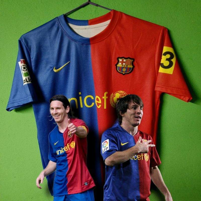 Messi Retro 2008-09 Barcelona Jersey