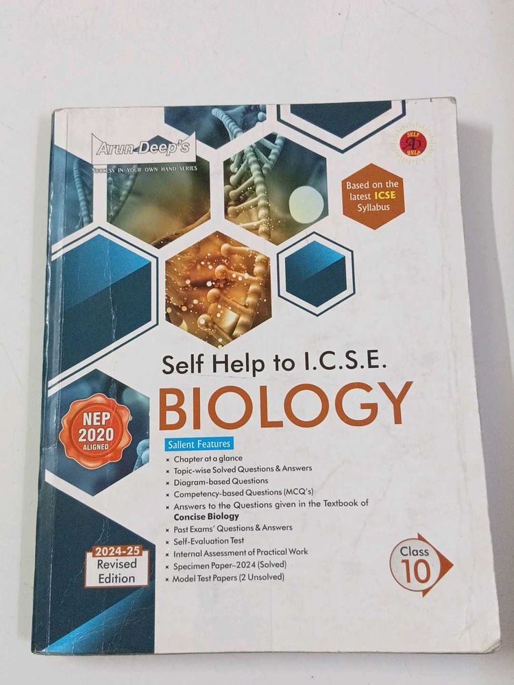 Arun Deeps Self Help To Icse Biology