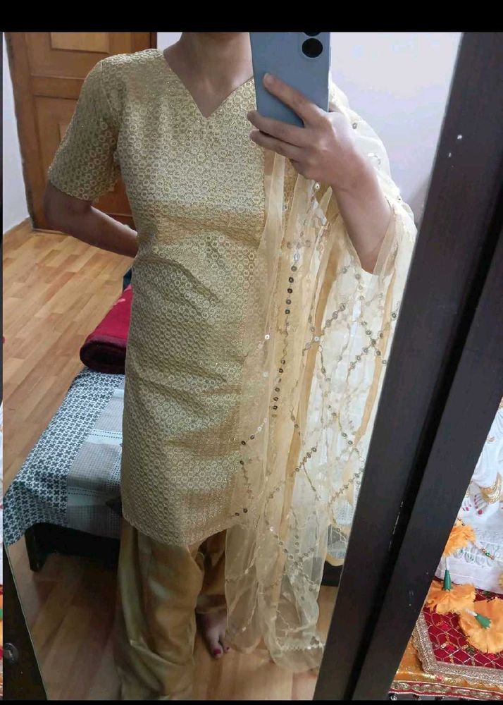 Patiala Satin Salwar Suit 🎉