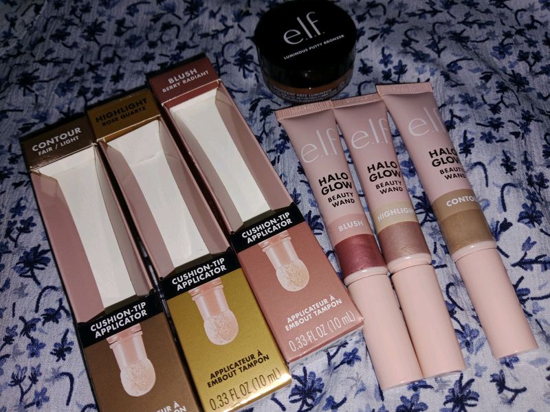 E. L. F Blush, Contour, Highlighter With Bronzer