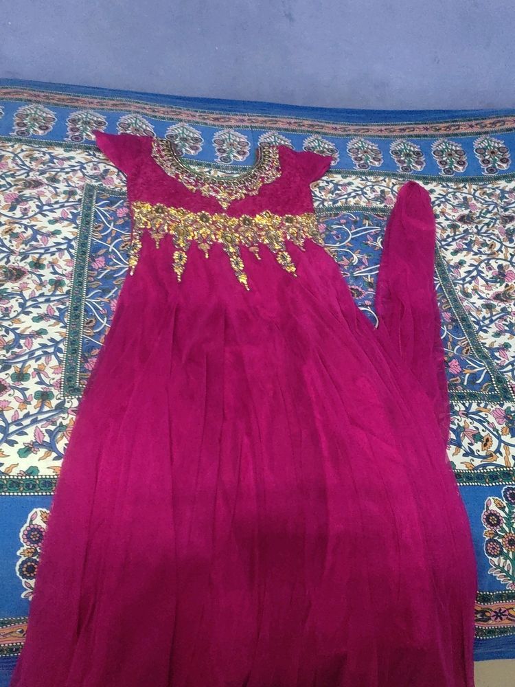 Pink Lehnga With Full Gher