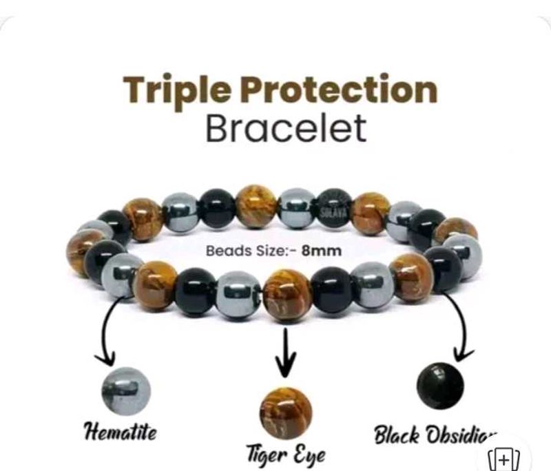 Our Most Sold Triple Protection Stone Bracelet!!