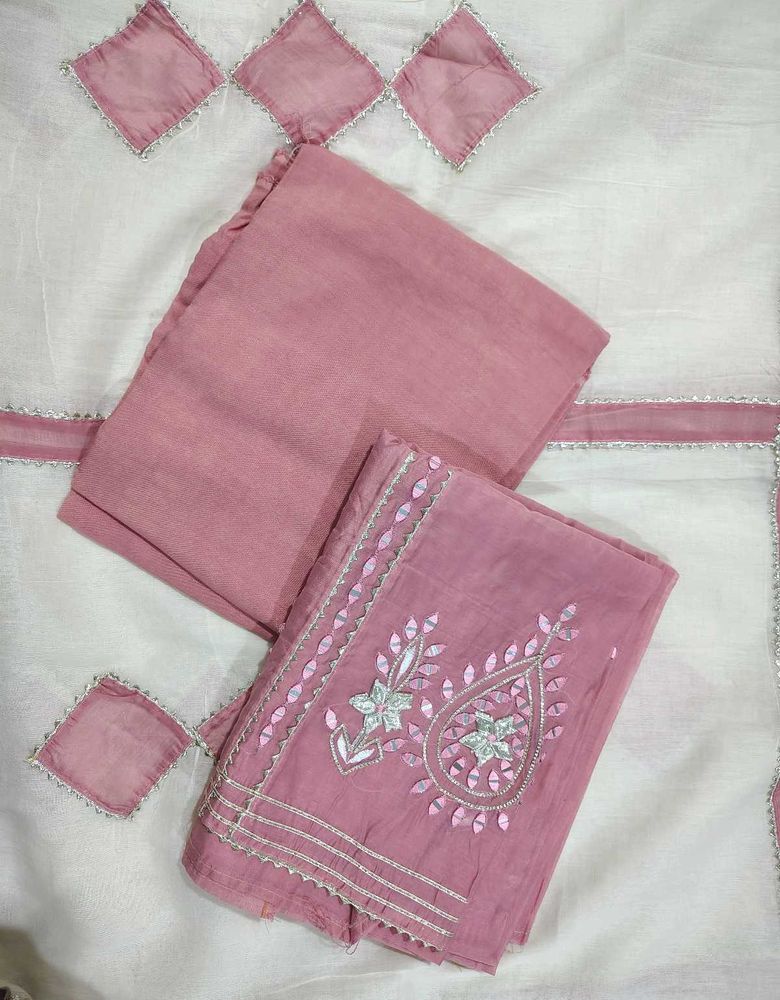 Gotapatti Unstitched Suit Set
