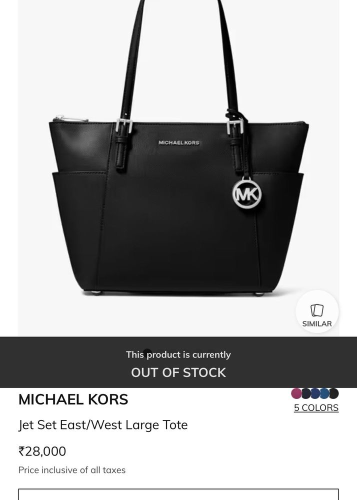 OG MICHAEL KORS Jet Set East/west Large Tote 👜