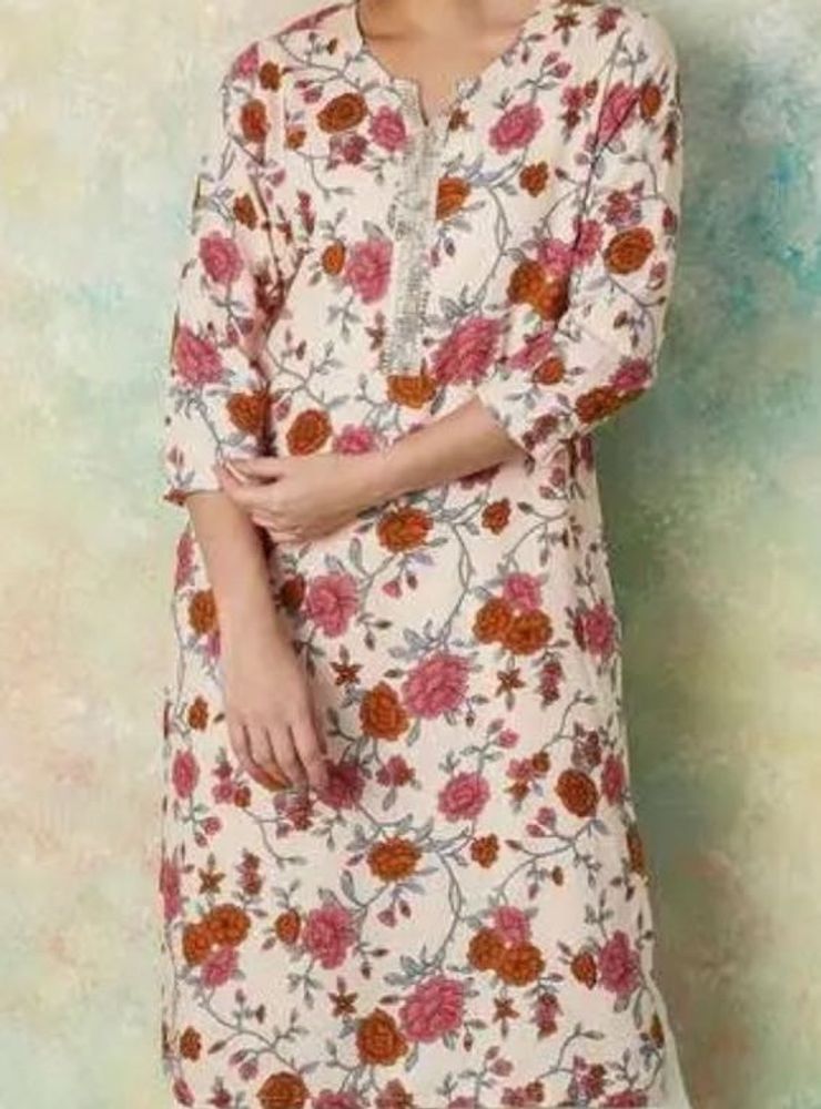 Floral Print Kurta set