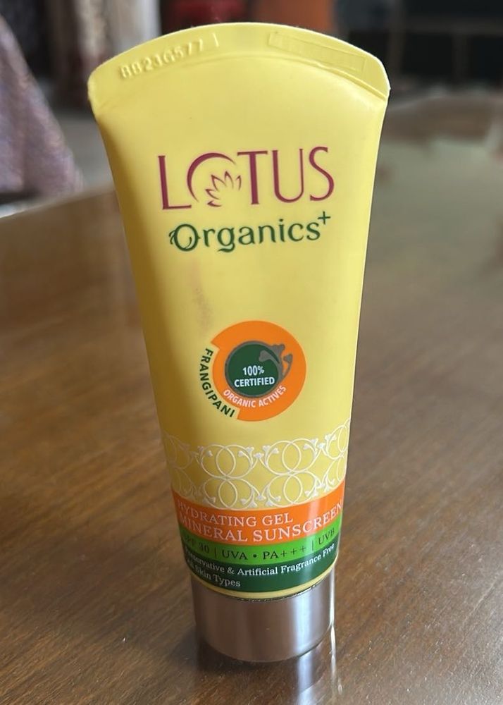 Lotus Organics Sunscreen Spf 30
