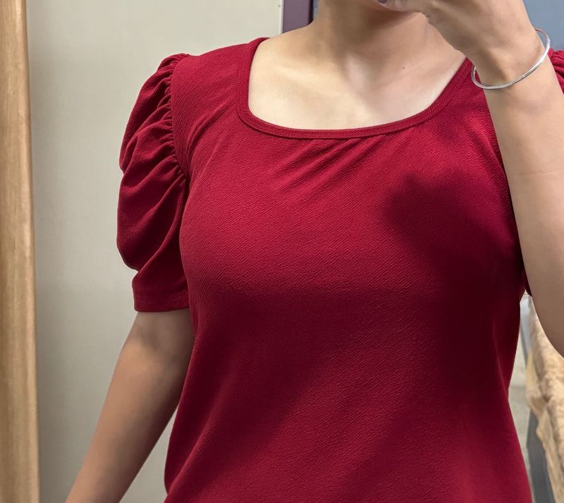 Balloon Sleeves Top