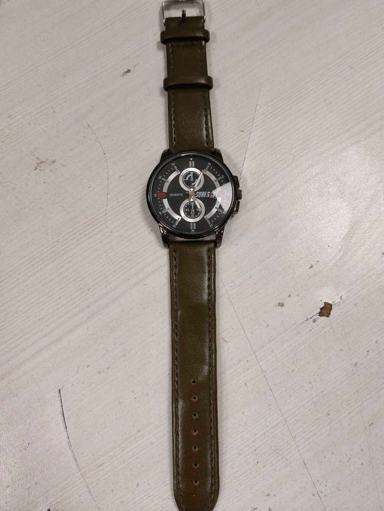 Stylish Olive Green Watch