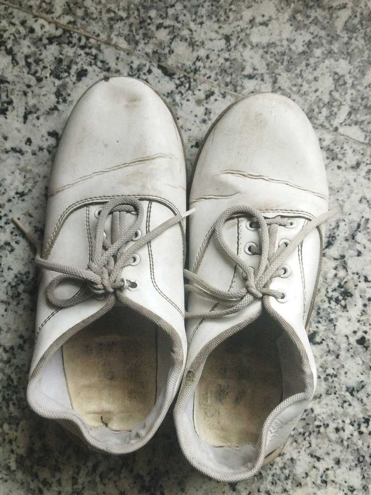School  White Casual Shoes