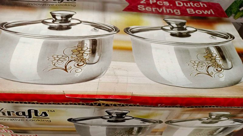 2 Pcs Dutch Serving Bowl Set