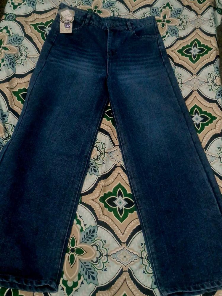 Wide Leg Denim Jeans