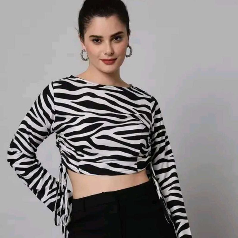 Animal Printed Crop Top Women
