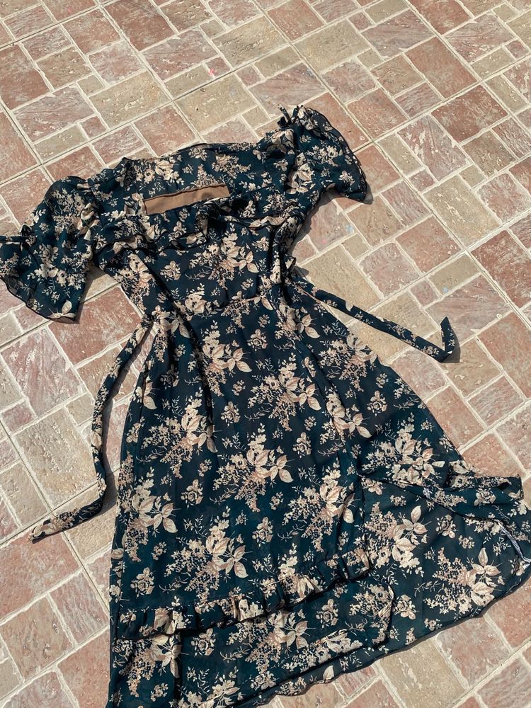 Floral Print Midi Dress