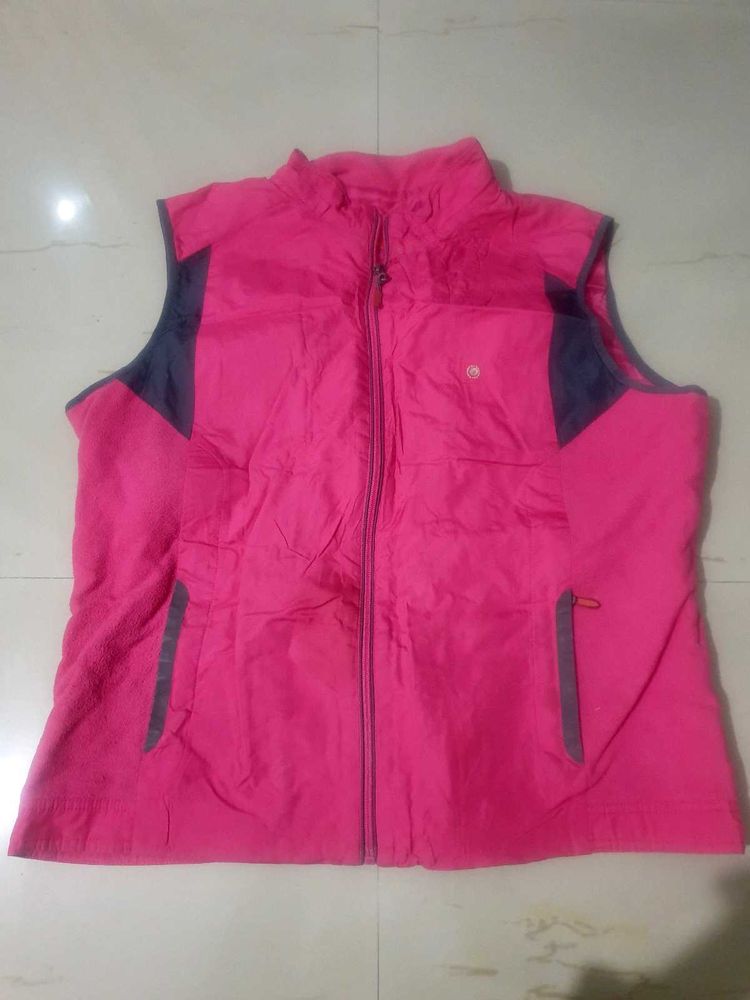 Pink Sleeveless Jacket