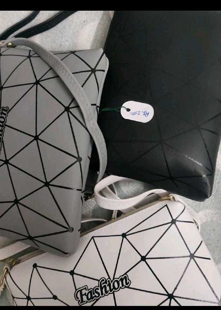 New Stylish Geometric Sling Bag(set Of 3)