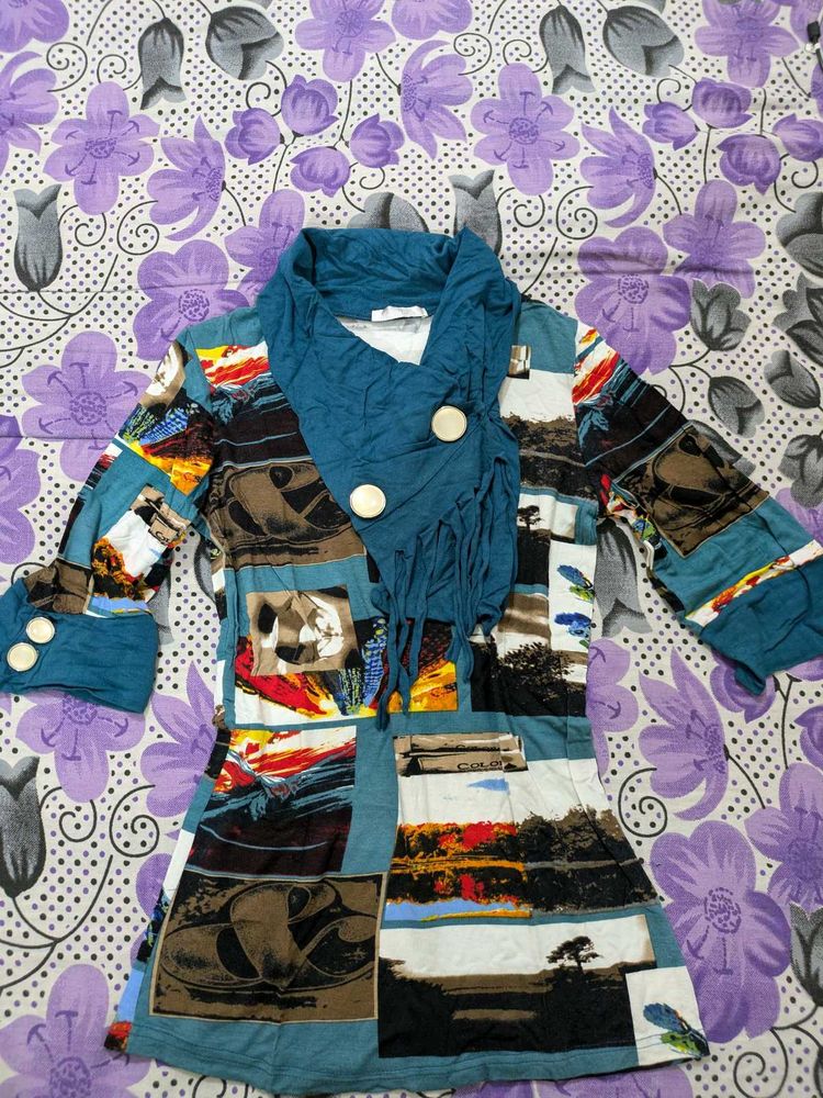 Stylish Multicolour Slim Fit Top